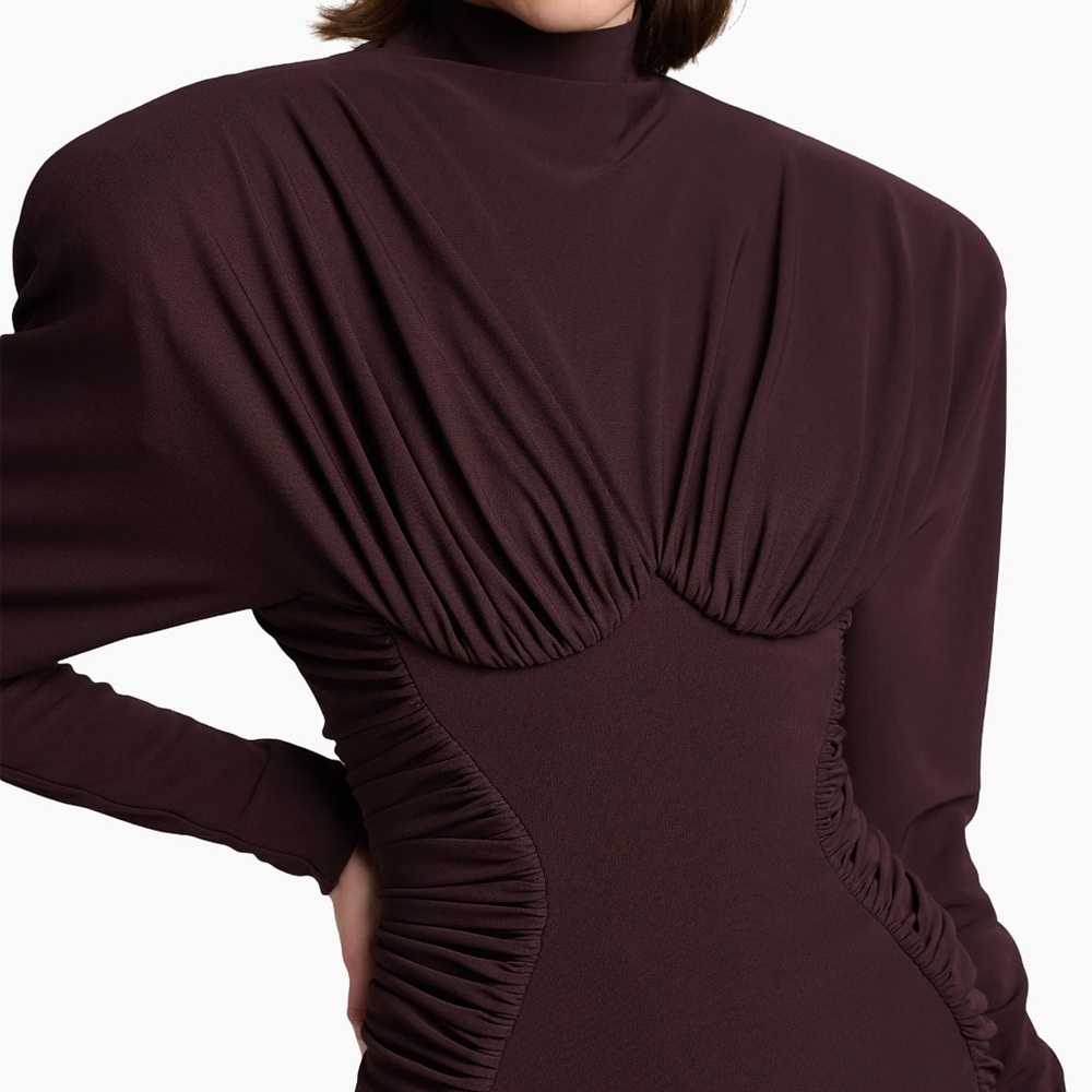 Stella McCartney Dark Brown Long Sleeve Dress
